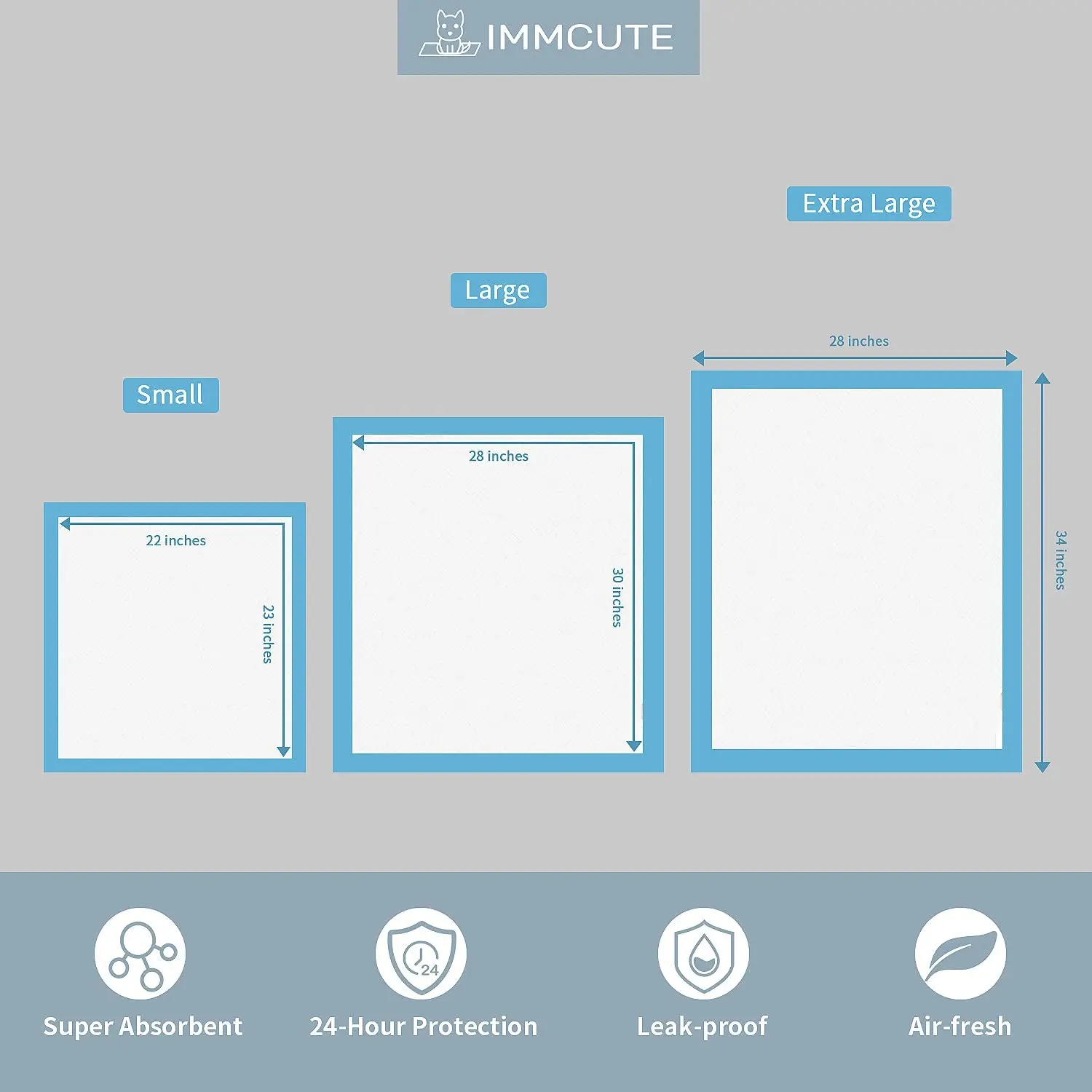 Puppy Pee Pads Leak Proof 5 layer Pad for Dog Urine Training Pads  Super Absorbent Leak Proof  Disposable Pet Piddle