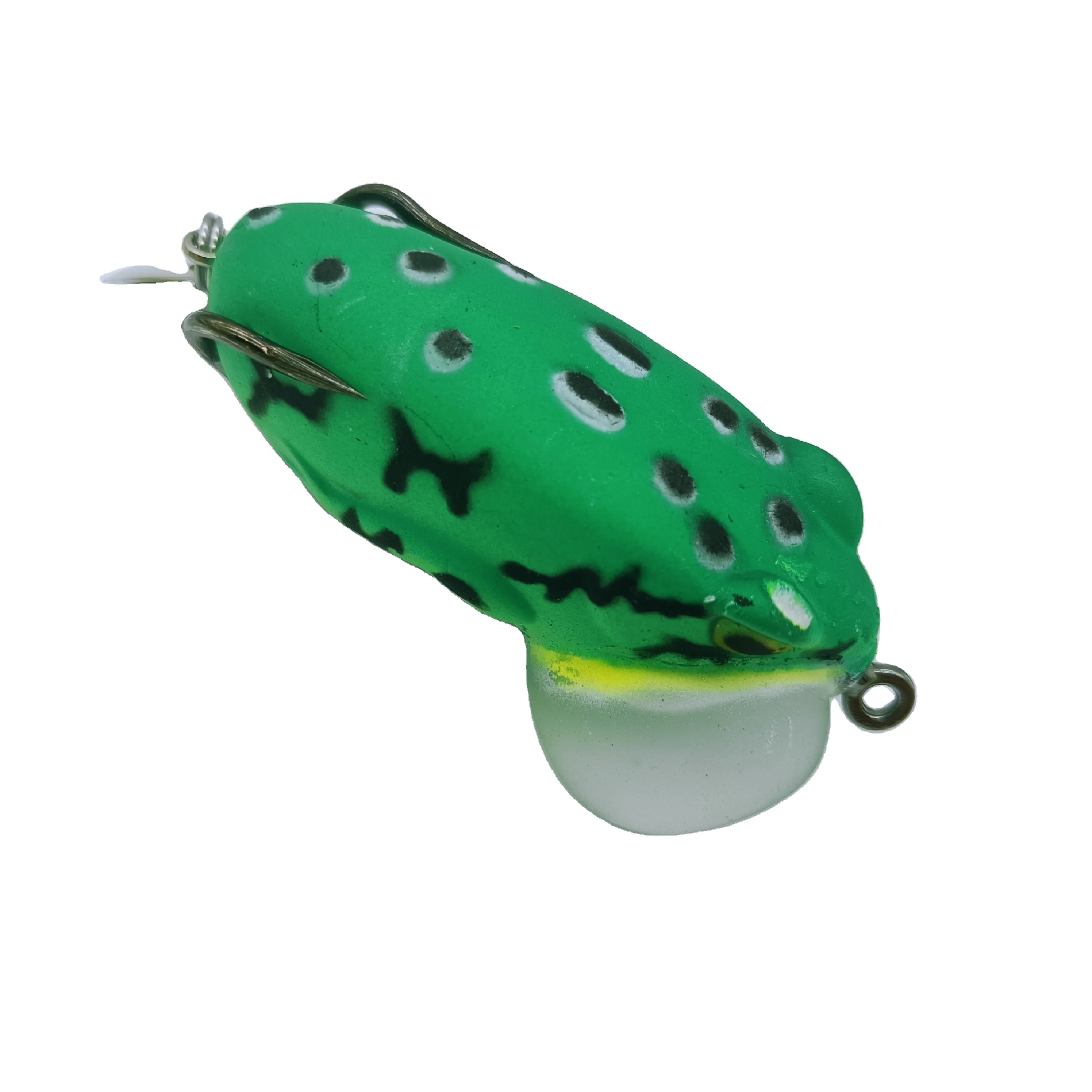 Professional manufacture cheap best soft fishing bait swing toad with sequins