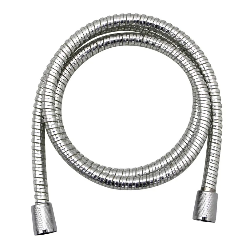 1.5m non-toxic leak-proof hand shower hose flexible anti-kink PVC silver shower hose
