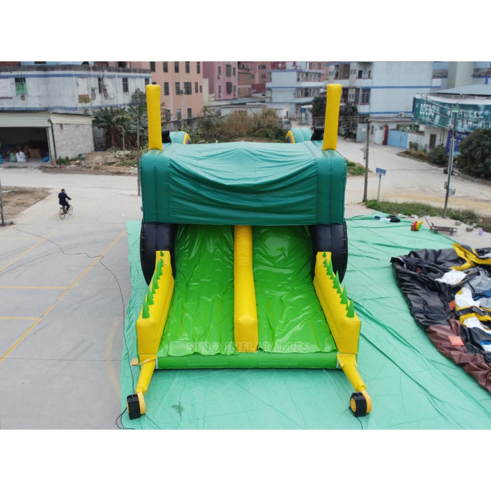 15x6 метров, гигантский надувной трактор коммерческого класса, горка для детей и взрослых из сверхпрочного материала от Sino, надувные лодки