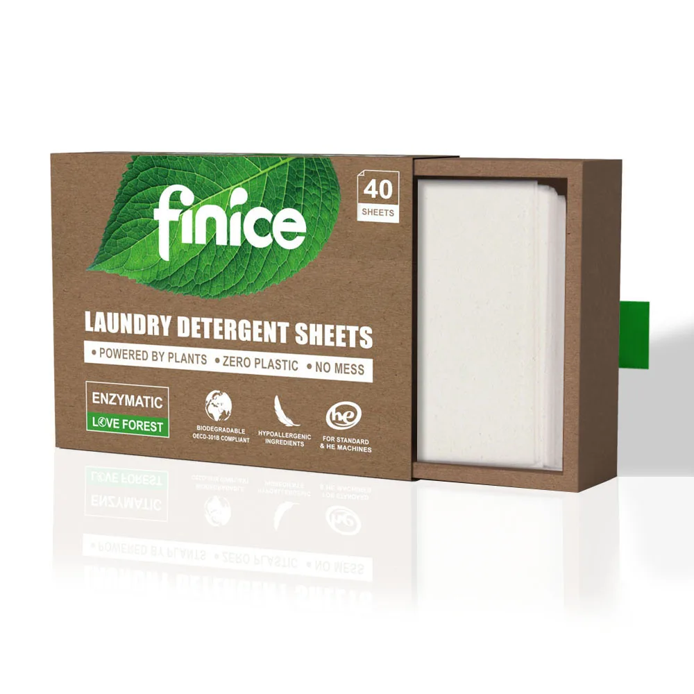 finice laundry detergent paper eco friendly laundry strips eco washing sheet