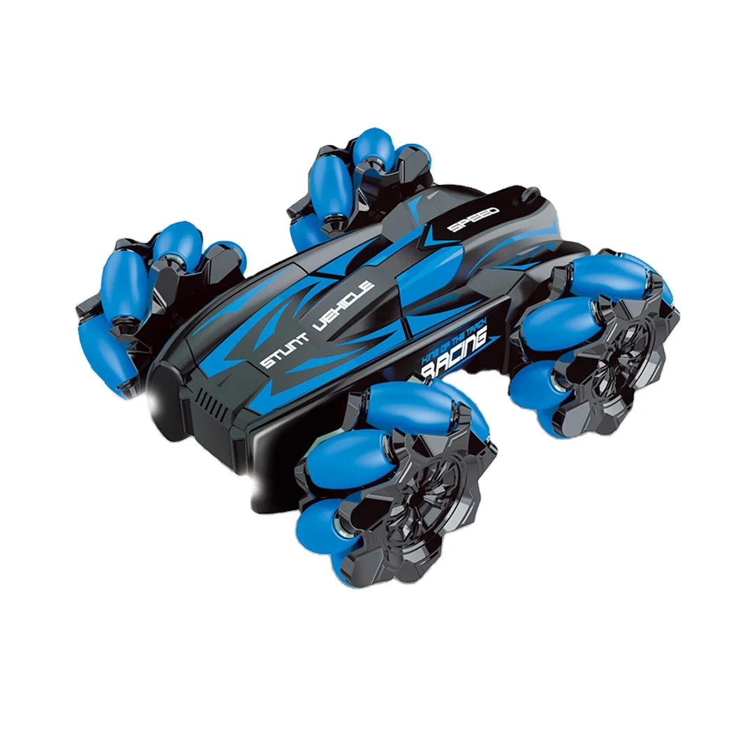 Interactive toy 360 degree rotation 2 colo mixed full range brilliant lights two modes long battery life 2.4G rc stunt car