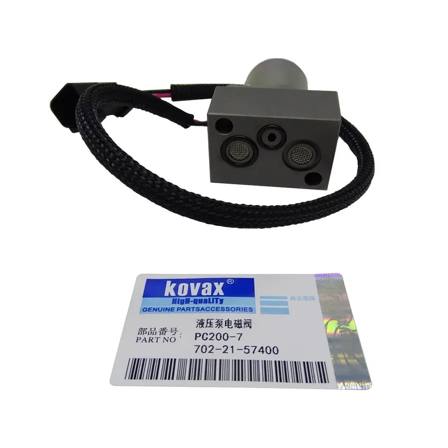 K0VAX Hydraulic pump pilot solenoid valve PC200-7 PC220-7 PC300-7 702-21-57400 Excavator