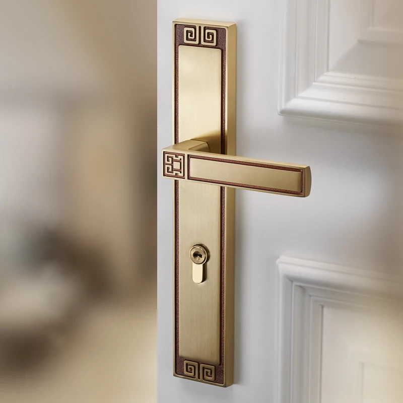 YZH full brass exquisite style best selling and good quality split lock for interior door