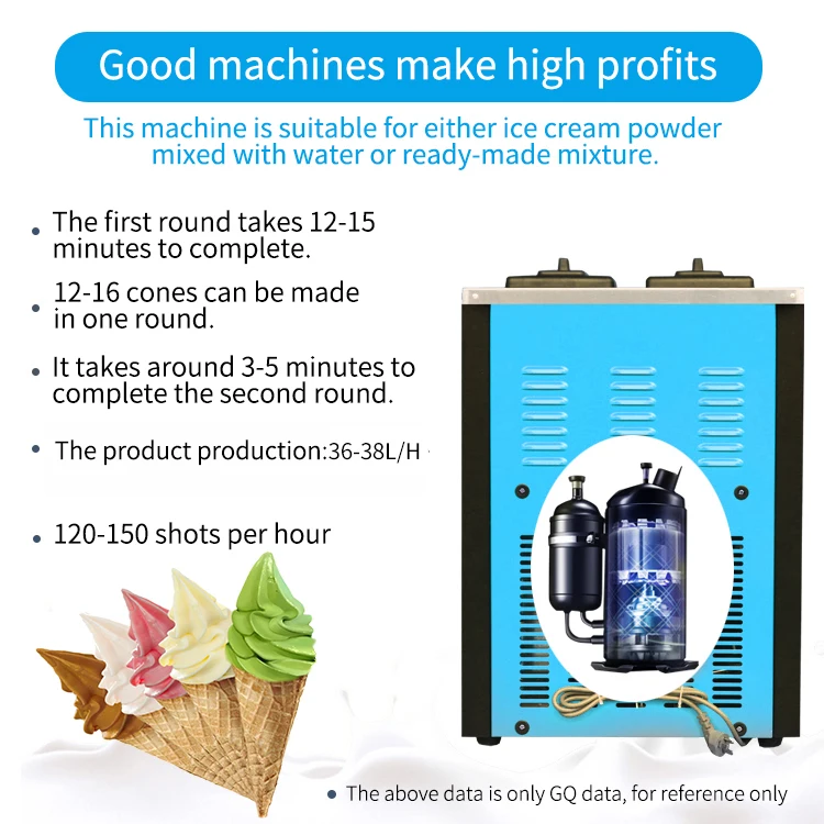 
MK-36CT Miken Soft Serve Ice Cream Machine Icecream Maker machine factory price for USA 