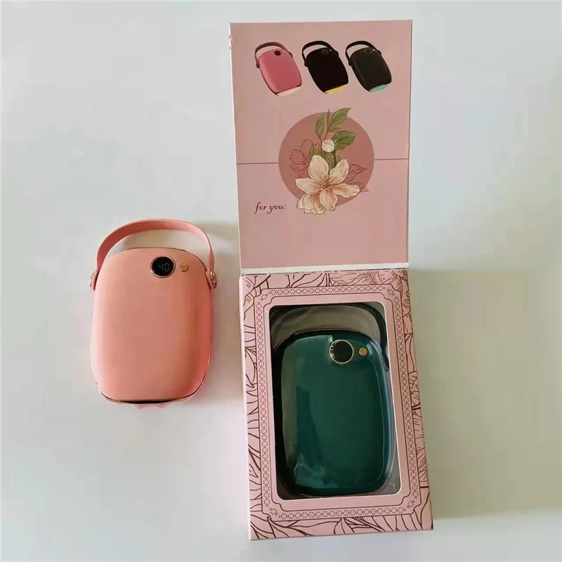 Настраиваемый обогреватель для рук, перезаряжаемый многоразовый обогреватель для рук 10000 мАч, внешний аккумулятор 5200 мАч