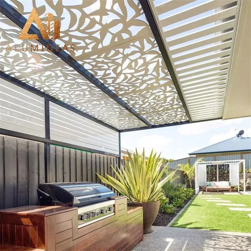 Aluminum Perforated CNC Laser Cut Interior Decorative Sound Absorbing Ceiling Panels