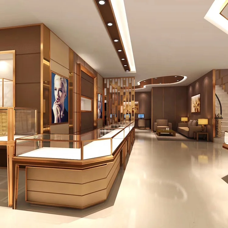 Simple Fashional Multifunctional Multi Color Cabinet Jewelry Showcases Glass Display