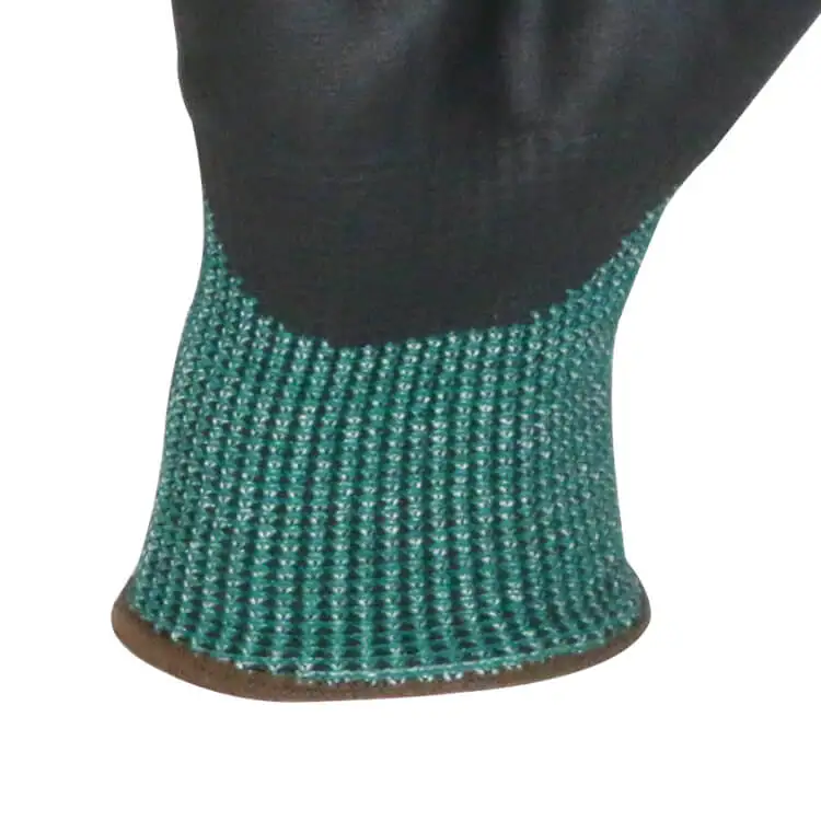 MaxiPact Green HPPE micro nitrile foam coating anti-cut gloves