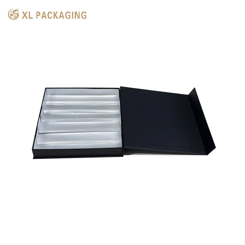 Chocolate packaging book shape special paper Box Luxury food grade insert for Cookie Candy gifts Boxes with magnet