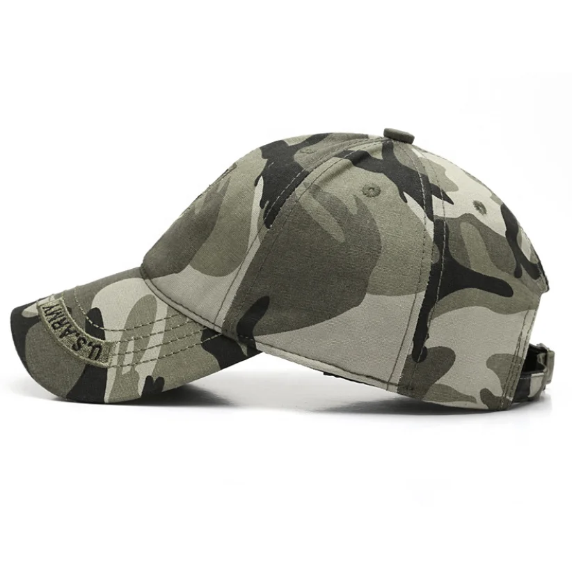
Custom USA Flag Camouflage Tactical Baseball Cap Army Embroidery Cotton Hat 