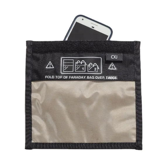 Best Signal Blockage Transparent Window RFID Shielding Pouch Case for Big Mobile Phone Faraday Cage Bag