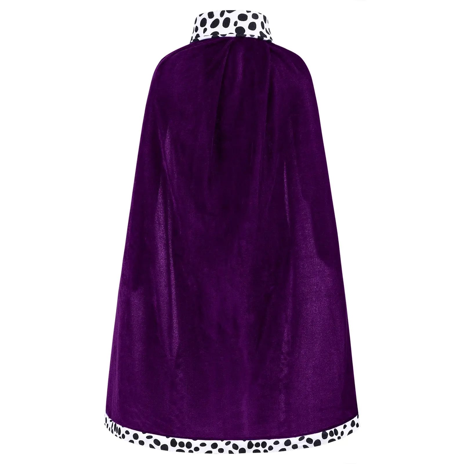 Adult Kids King Velvet Robe Crown Scepter Set Halloween Cosplay Themed Party Dress Up Cloak and Wand Set King Role Play Outfits