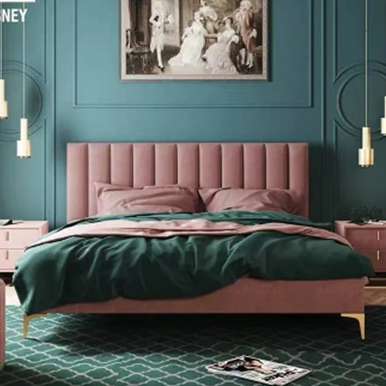 Полноразмерная стеганная Регулируемая однотонная Косынка AIDI 12-14 дюймов поддержка изголовья кровати обивка деревянная рама платформа двойная кровать с