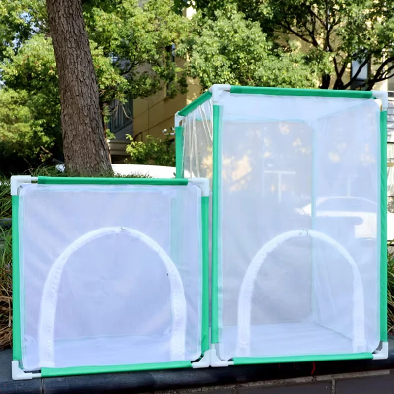 Joysing Insect Cage Collapsible Mosquito Net Cage Insect Net Cage Fiberglass Tube Frame