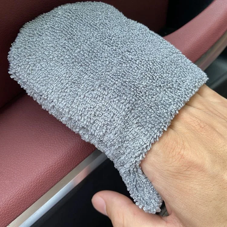 Car Interior seat paint wax sponge fiber finger cover car wash gloves