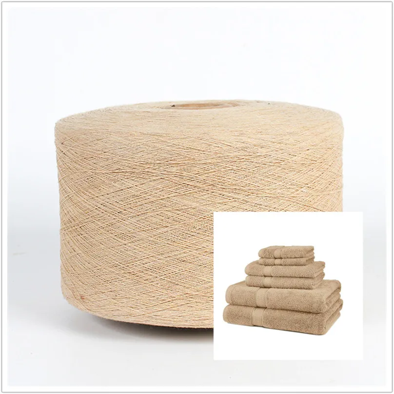 Ne20-24 (NM34-40) Open end Recycled Cotton Yarn for knitting Towels and Socks