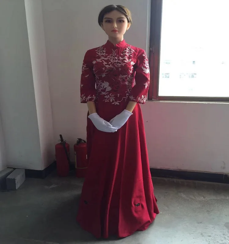 Programmable robot waitress robot Emulation humanoid sexy smart robot