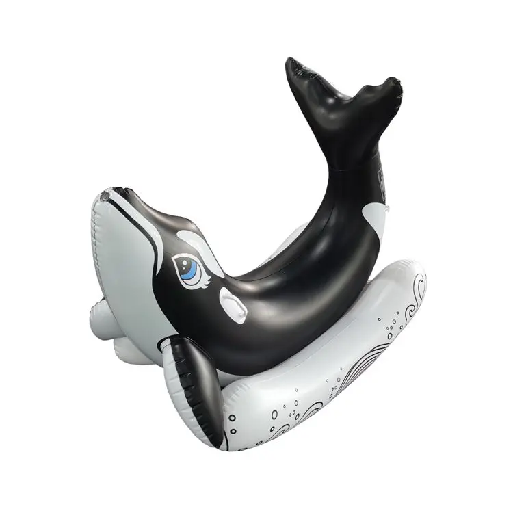 animal Sprinkle Waving Baby Boat Pool Water Float Rider inflatable unicorn Rocking chair toys