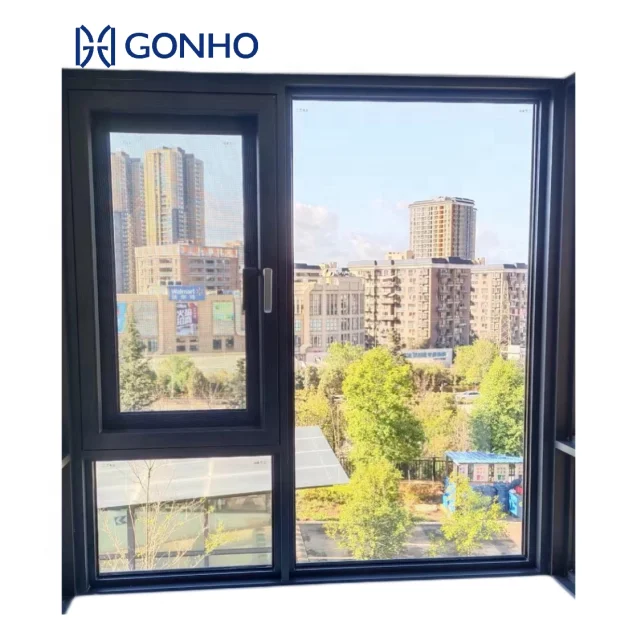 Gonho explosive new products hurricane impact aluminum windows casement security bars for casement window crimsafe