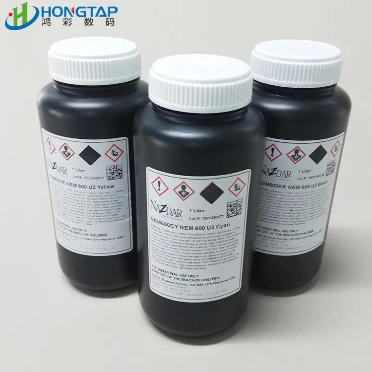
5 colors uv led curable ink perfect for uv printer 
