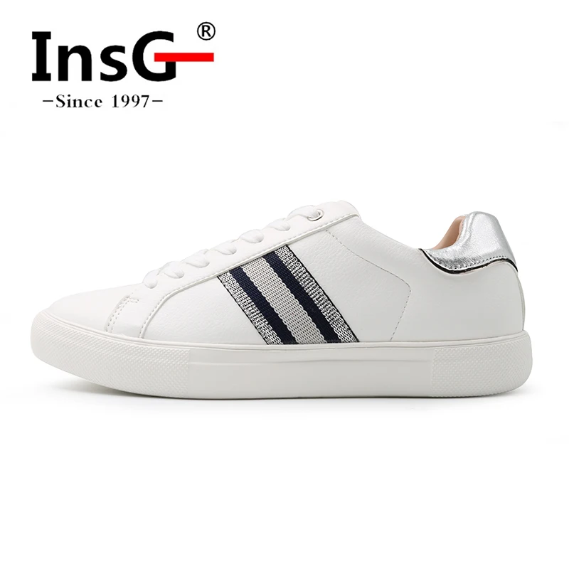 Кроссовки женские с низким вырезом, повседневная обувь на плоской подошве, белые, 0407