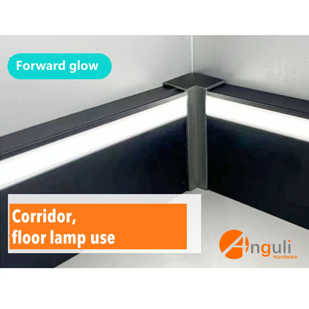 Anguli Aluminum Skirting Baseboard With LED
