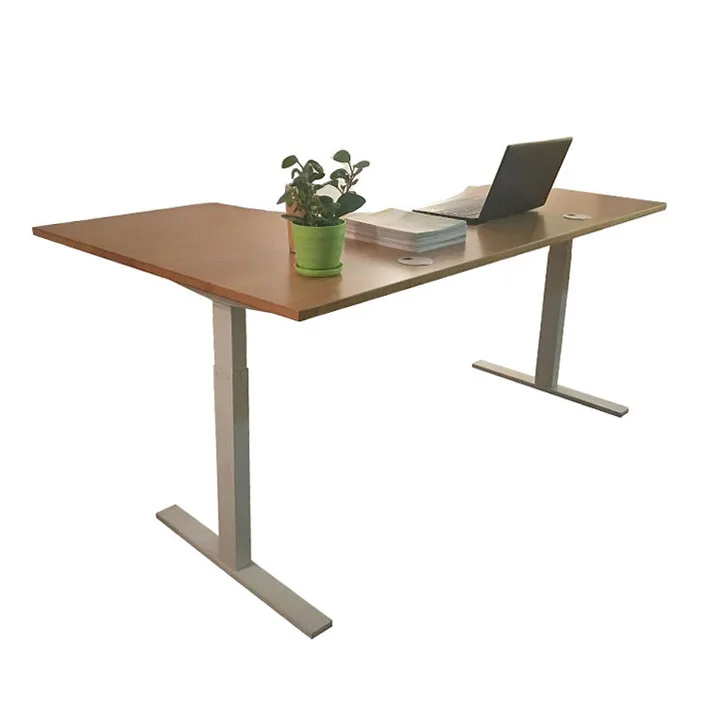 Bamboo desktop Height Adjustable office table standing desk  For Office Home