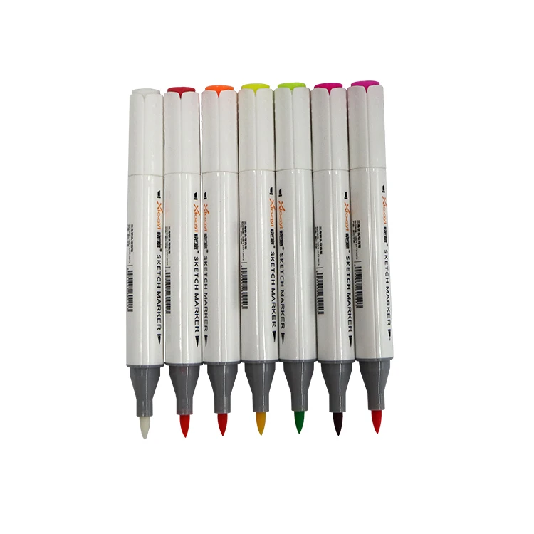 40 Colors Dual Tips Black Barrel Alcohol Based Sketch Art Markers  For Drawing