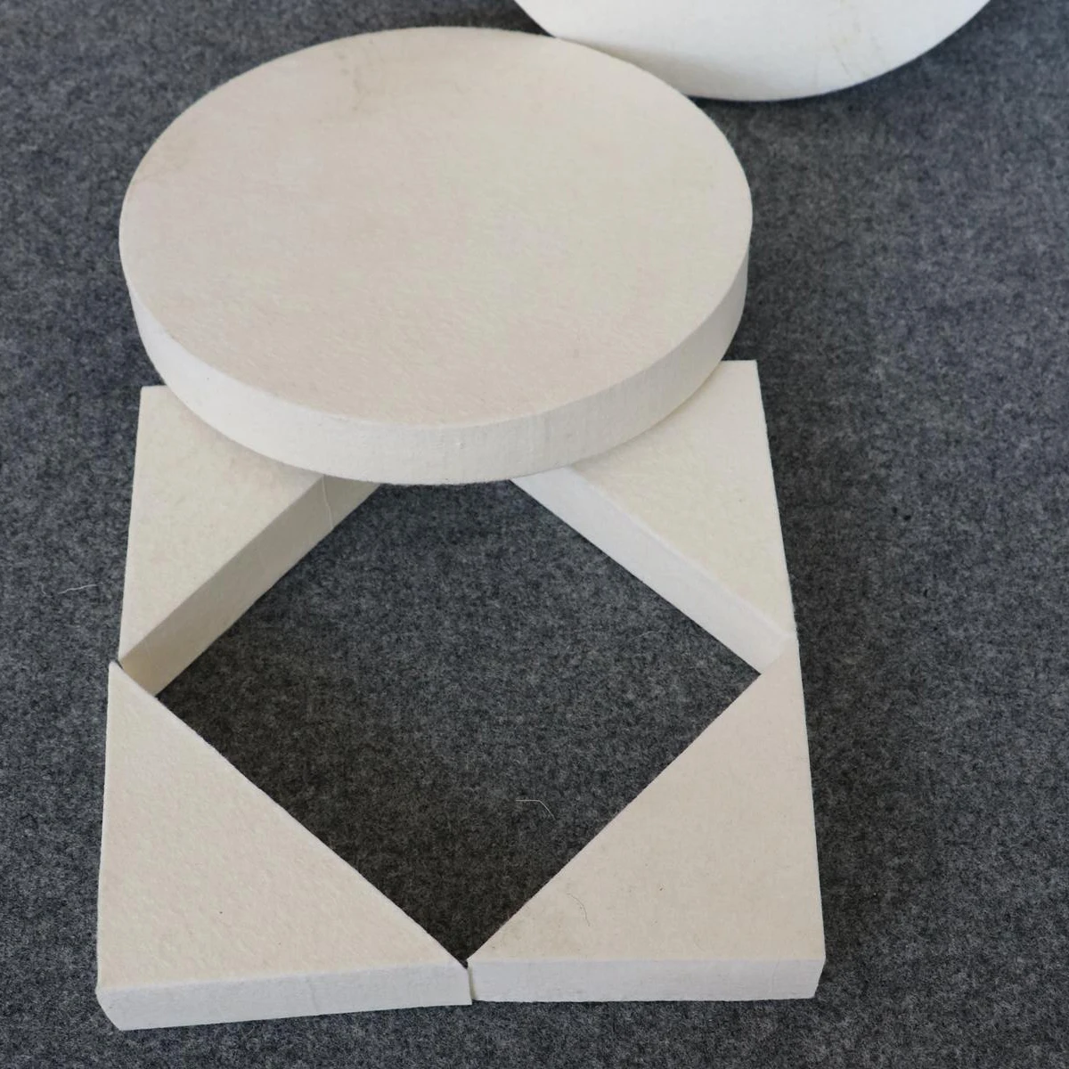 
China factory cheap price industrial material stainless steel double-sided wool felt polishing pad 