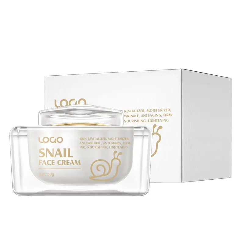 Manufacturer Custom Korean Skin Care Moisturizer Anti Aging Collagen Snail Repairing Face Cream
