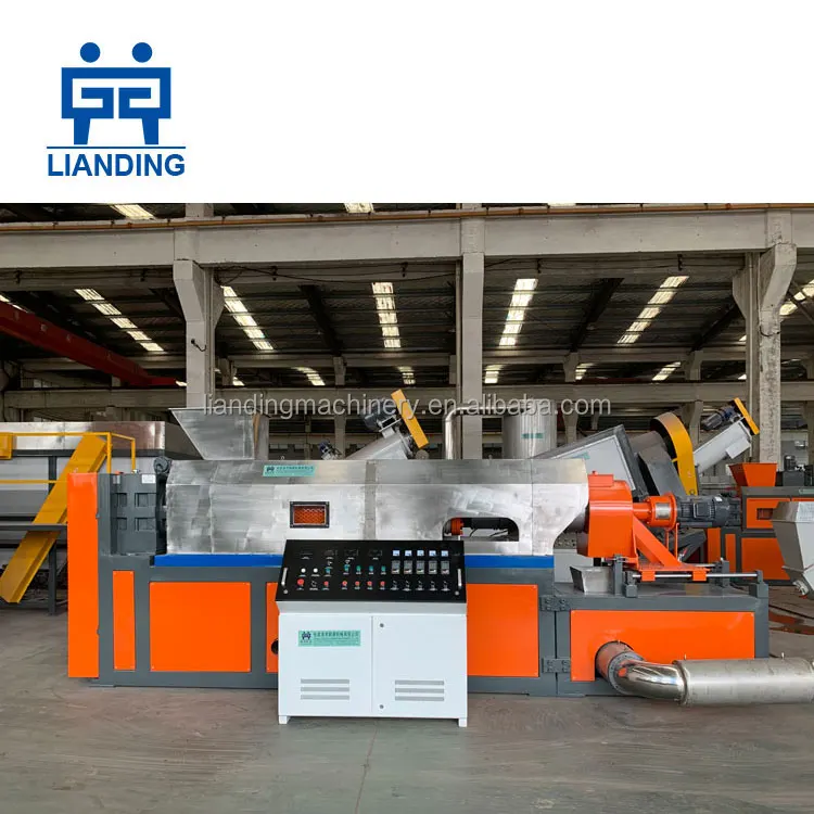 500KG/H PE PP Film Bags Wet Type Squeeze Granulating Machine