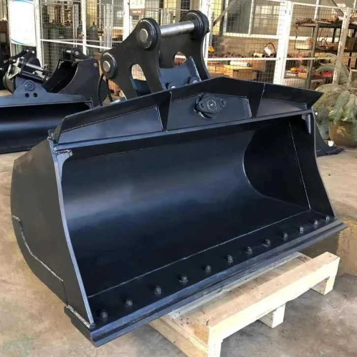 Construction machinery works attachment hydraulic rotating tilt bucket for kubota excavator