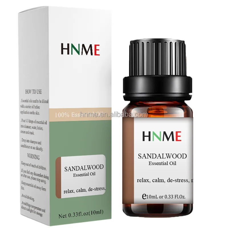 100% Pure Wood Sandalwood Therapeutic Grade Essential Oil For Massage To Remove Wrinkles Scars, Yoga, Humidifier, Candle DIY