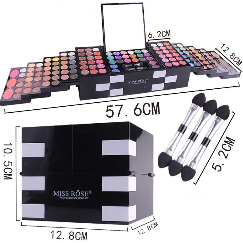 Wholesale 148 colors  MISS ROSE big Eye shadow palette high pigment professional makeup set