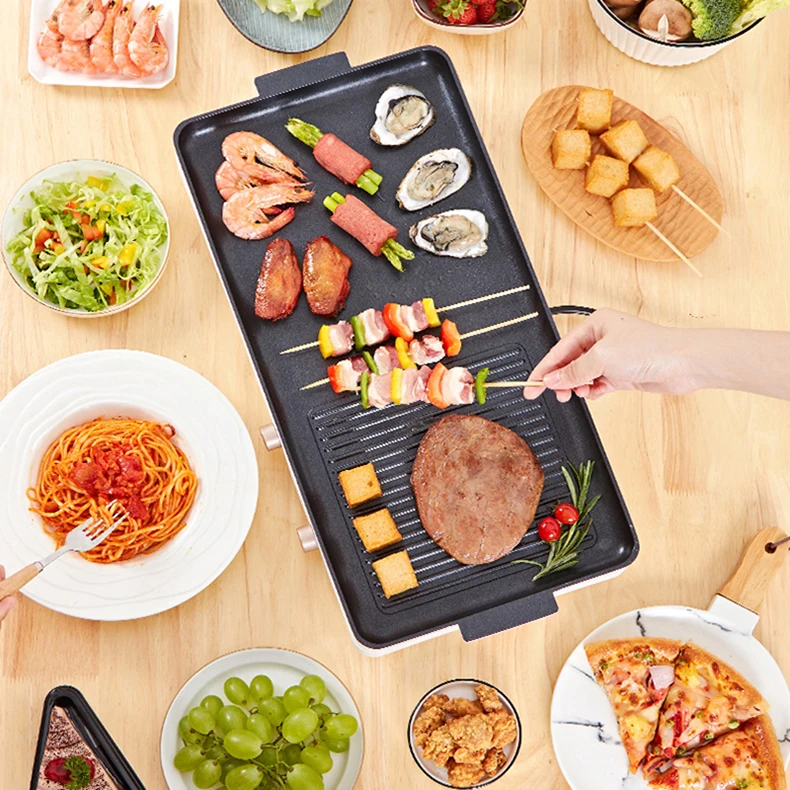 Горячий горшок teppanyaki гриль для горячего молока ручка с сенсорным управлением дизайн 8 уровней выбор многофункциональная двойная горелка индукционная