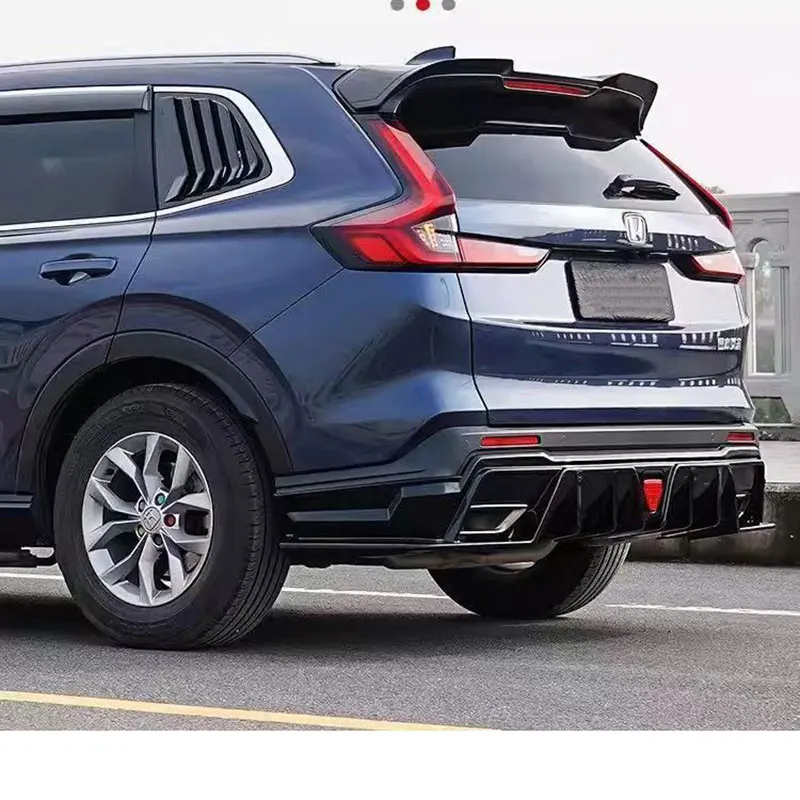 carbon fiber car rear bumper spoiler tail lip protection for honda crv cr-v 2023 2024 2025 exterior accessories auto para kit