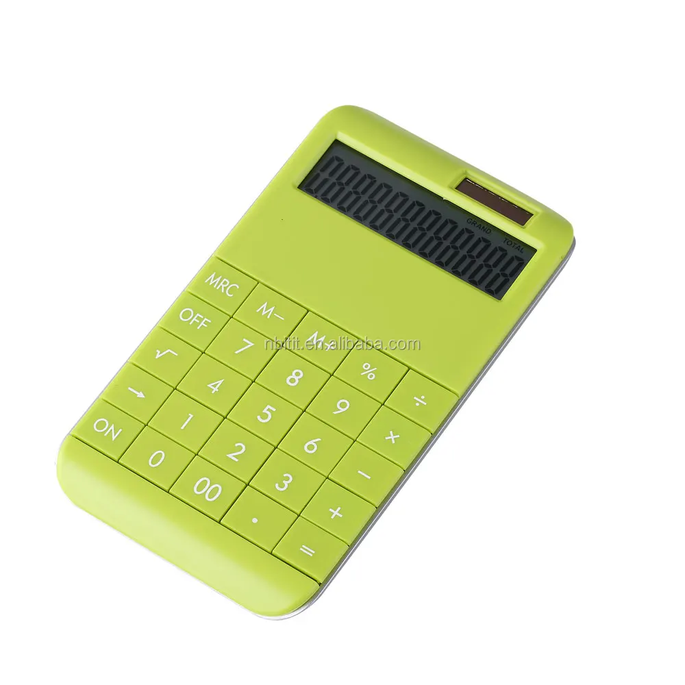 Good quality popular double power 12 digits desktop calculator LCD screen for students