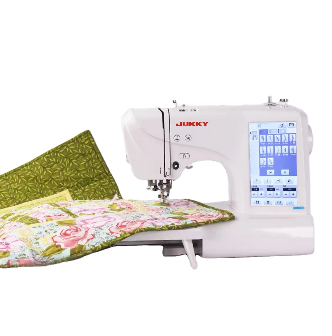 JK890 Computerized Embroidery Sewing Machine Support USB for Home Use 75 Patterns Easy to Operate for Beginners DIY Manual Class