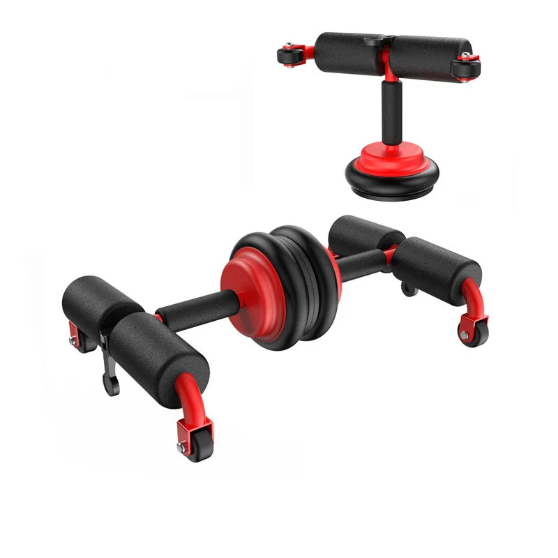 Gym Fitness Equipment Multi-Function Abdominal Exercise Ab Wheel Rollers Set Sit Up Bar