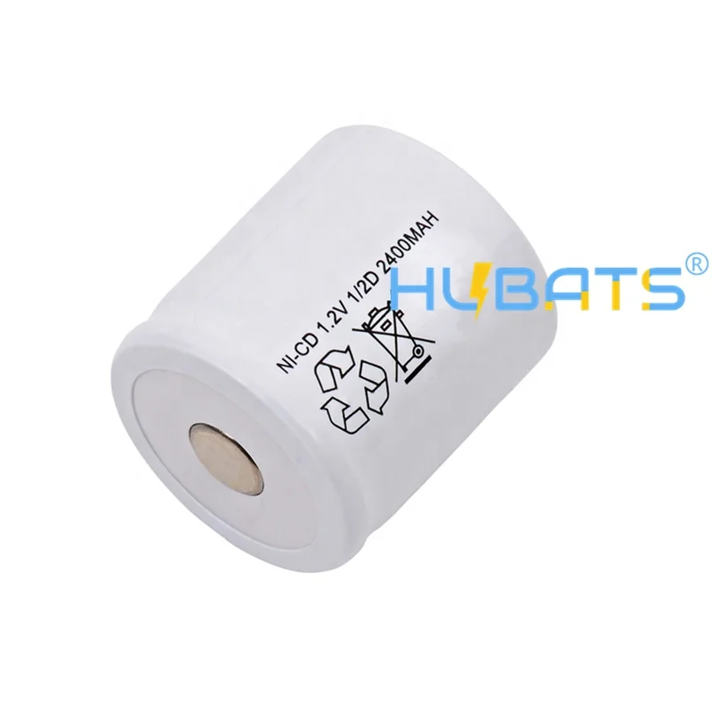 D Size battery NiCd 1/2D Cells Nickel Cadmium Nicd 1/2D 2400mAh for flashlight LED light rechargeable battery D Size 2500mah