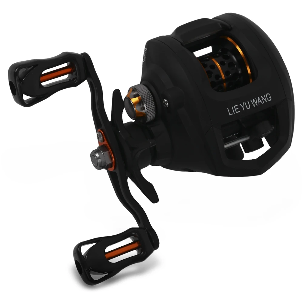 LIE YU WANG LC 10 + 1 Bearings Fishing Reel Water Drop Wheel Bait Casting Reel CNC Machined Aluminum Spool Reels
