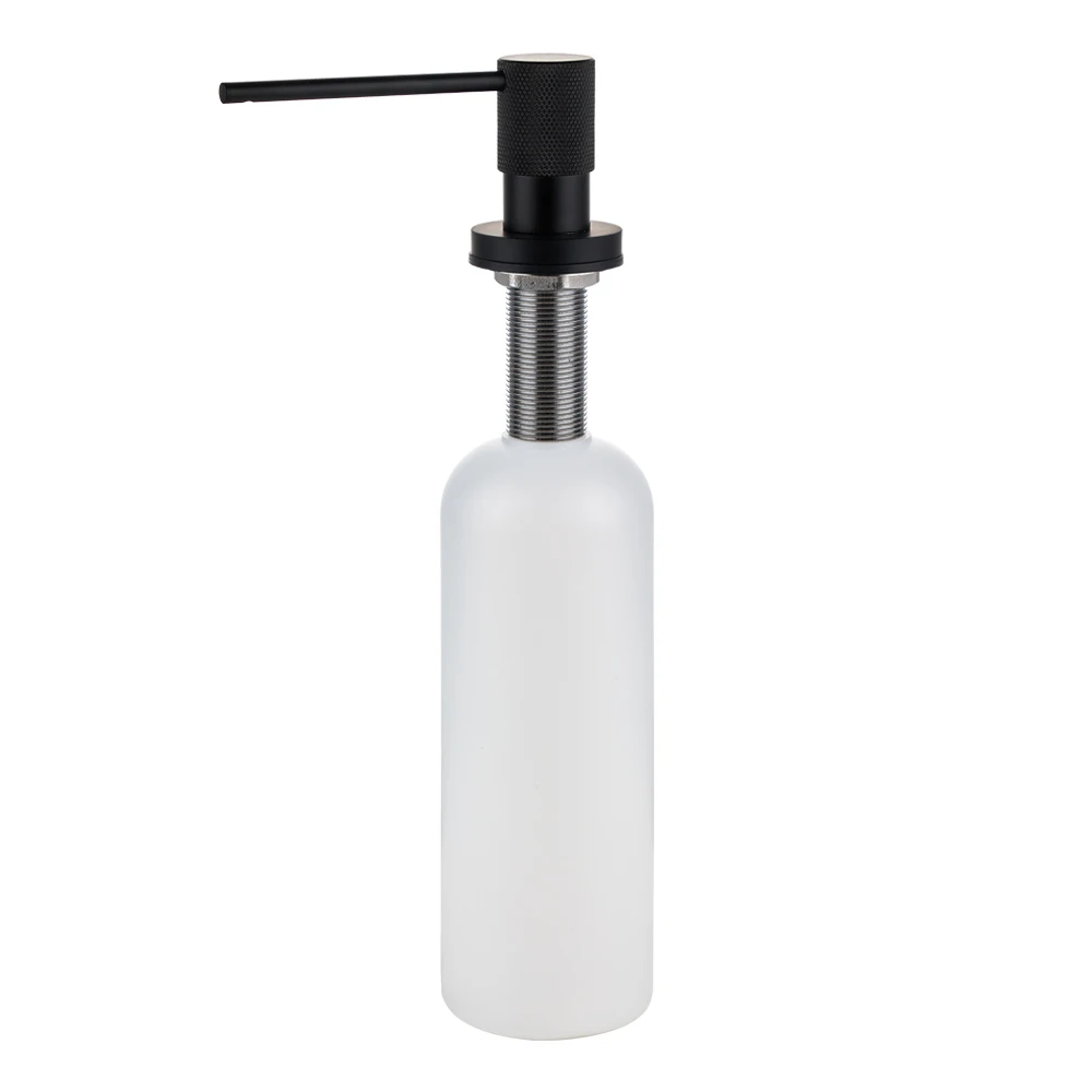 Black Finished Kitchen Dish Soap Dispenser Built In Counter Black Built In Chrome Soap Dispenser For Kitchen Sink