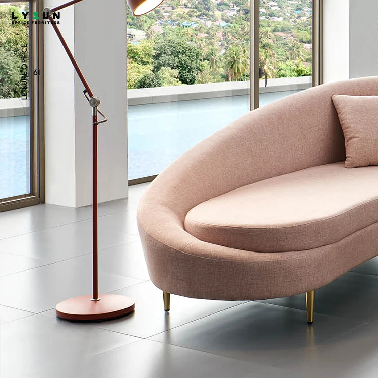 Design Modern Sofa For Hotel Lobby Hall Combination Office Furniture Fabric Cicrcle Sectional Couch Seating U Shape Sofa