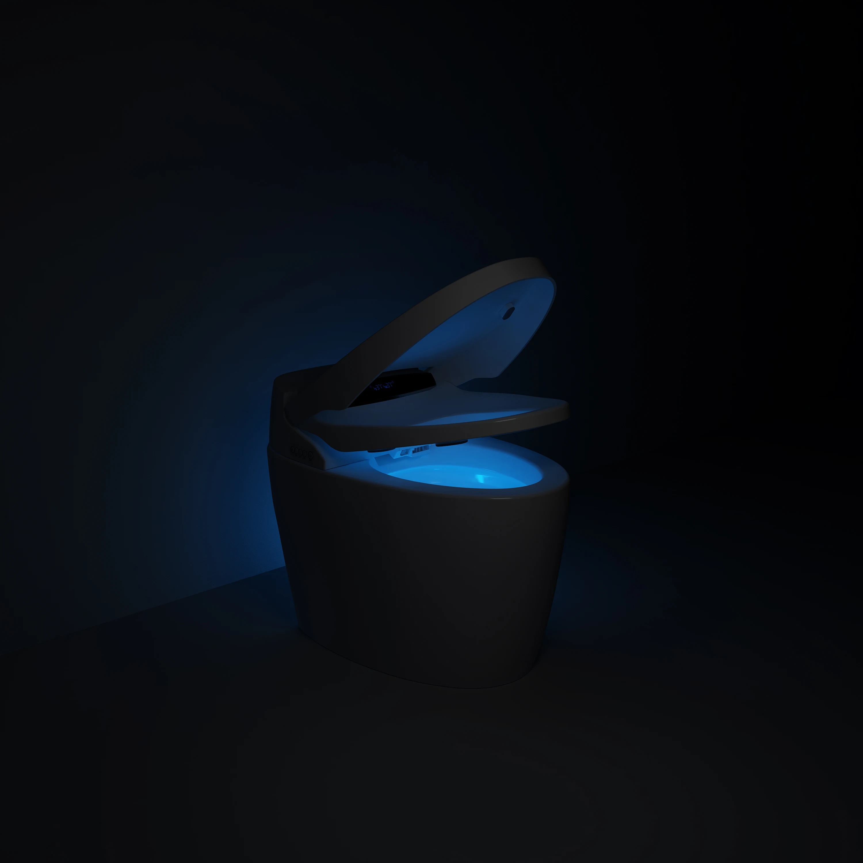 Floor Mounted Wc Automatic One Piece Toilet Bowl Intelligent Ceramic Smart Toilet Commode