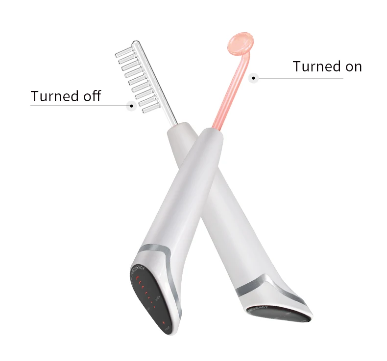 Handheld Ozone Therapy Machine High Frequency Glass Tube Facial Wand