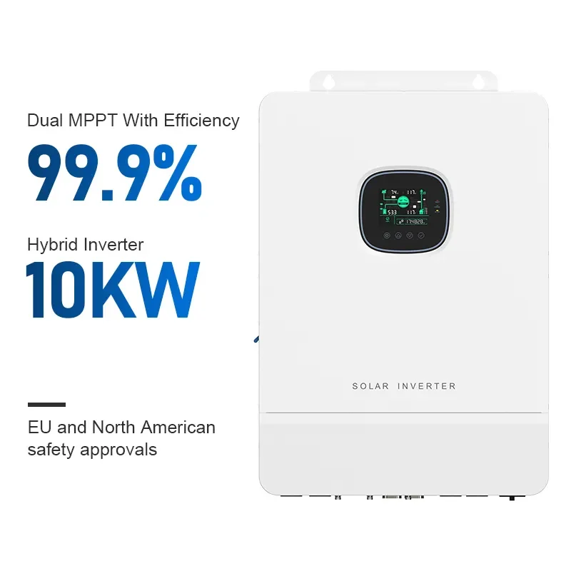 8KW 10KW Hybrid On Off Grid 120V 240V Output Split Phase 48V MPPT Solar Inverters Controller