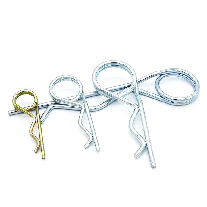 ZM Double Coil Heavy Spring R Shaped Split Cotter Pins 304 Stainless Steel R Type Heavy Duty Spring Pins With Double Coils