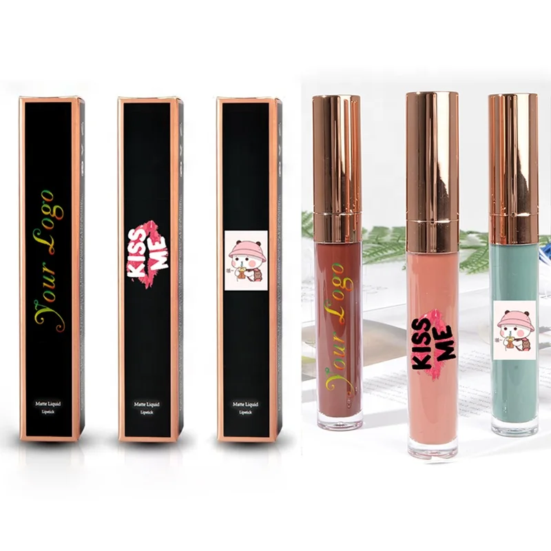 
Best Red Color Custom Vegan Cruelty Free Wholesale Cosmetics Private Label Liquid Matte Lipstick 