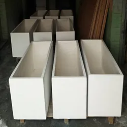 Large mini garden planter balcony vegetable planter box Nordic white home garden flower pots